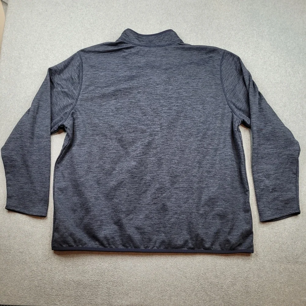 The North Face Pullover Jacket Mens 3XL Navy Blue YMCA Logo Quarter Zip NF0A47F7